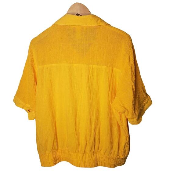 Alice Martin Vintage Marigold ladies large button up top size large - Picture 6 of 8